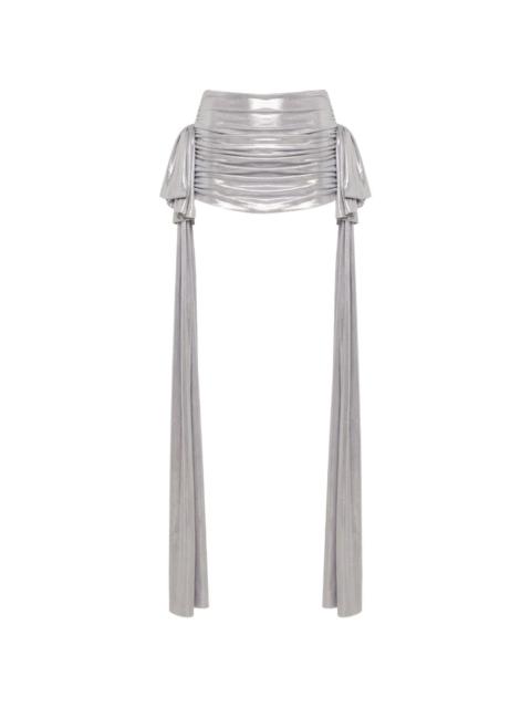 Norma Bill Pickleball bow-detail mini skirt