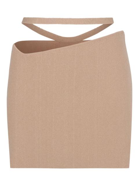 waist-strap mini skirt