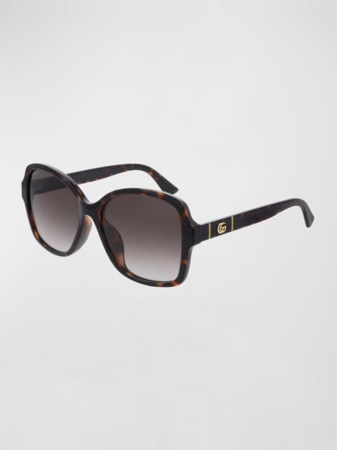 Square Monochromatic Sunglasses