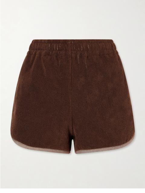 Jacquard-knit Cotton-terry Shorts