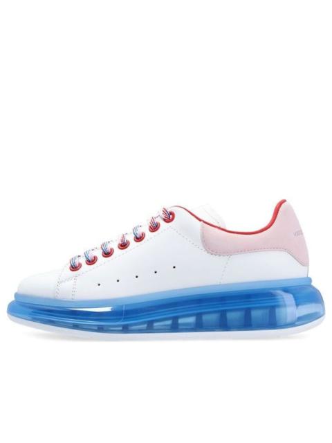 (WMNS) Alexander McQueen Oversized Sneaker 'White Blue' 611698WHXMA9623
