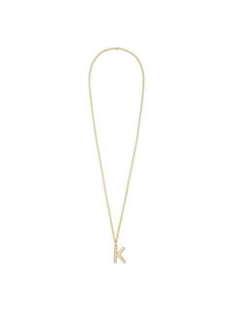 Big Puffy Initial necklace