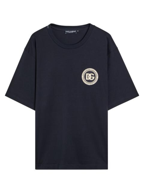 Dolce & Gabbana Logo-appliquéd Cotton T-shirt