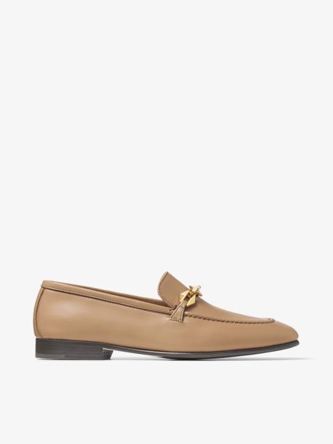 Diamond Tilda Loafer
Biscuit Calf Leather Loafers with Diamond Chain