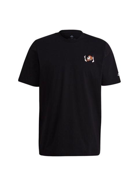 adidas Messi Icon Emb Soccer/Football Sports Short Sleeve Black HA5455