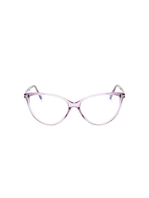 cat-eye full-rim glasses