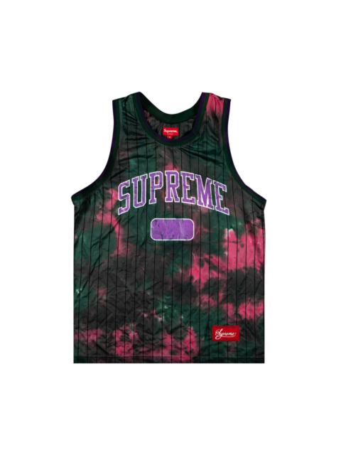 Supreme Supreme Dyed Basketball Jersey 'Green' | REVERSIBLE