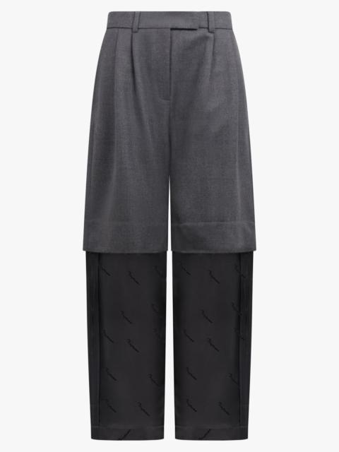 SUITING LAYER WIDE LEG PANT | DARK GREY