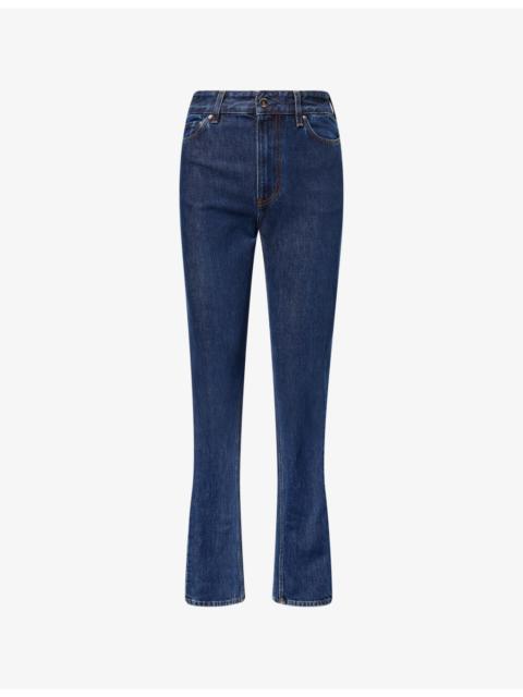 Straight-Leg High-Rise Denim Jeans