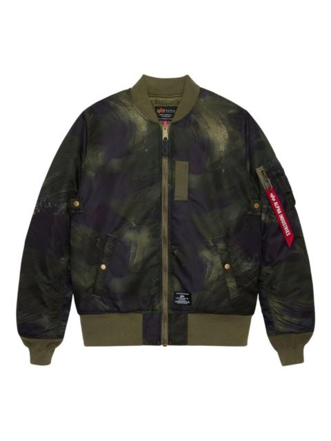 MA-1 zip camouflage jacket