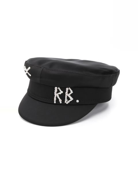 rhinestone logo breton hat