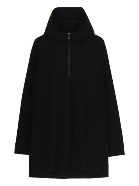 padded half-zip hoodie