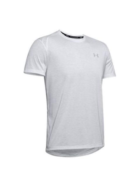 Men's Under Armour Streaker Series Running Sports Short Sleeve Gray 1326579-014