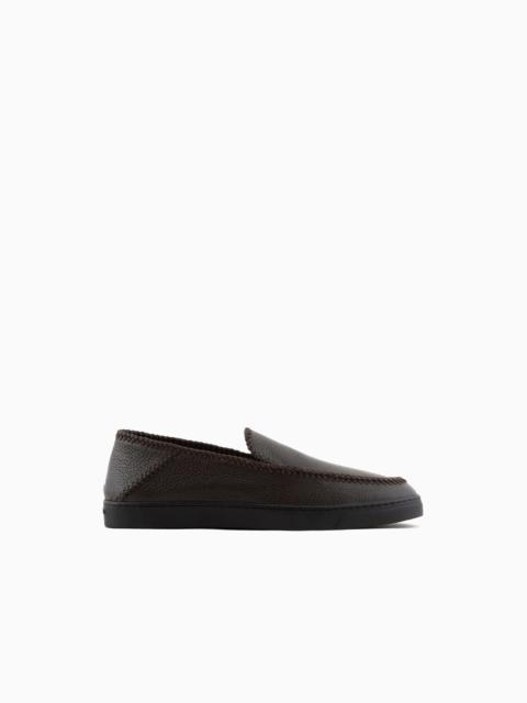 Galleria 3 deerskin slip-ons with threading
