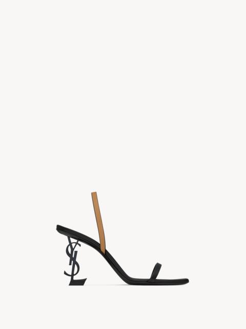 OPYUM SLINGBACK SANDALS IN SMOOTH LEATHER