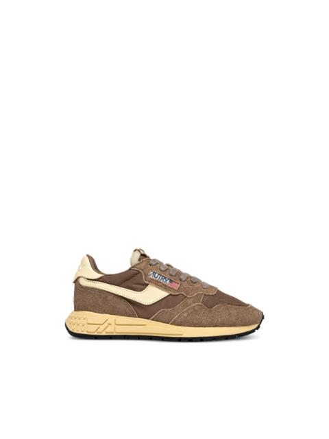 suede panel sneakers