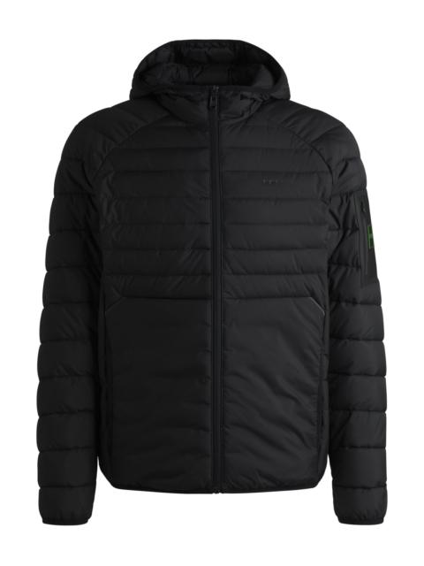 WATER-REPELLENT PADDED JACKET WITH DECORATIVE REFLECTIVE DETAILS