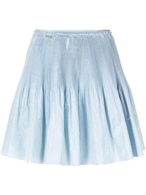 pleated taffeta skirt