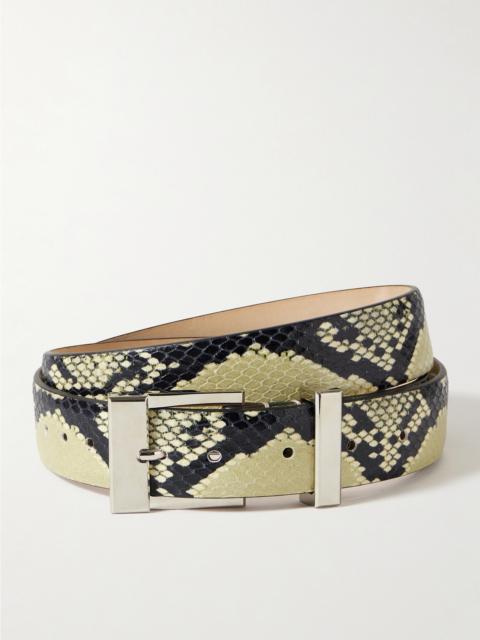 Mahattan Snake-effect Leather Belt