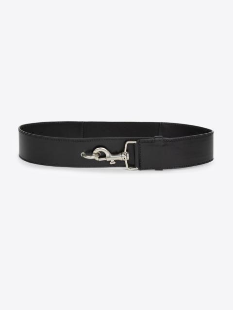 ELASTICATED LEATHER BELT
