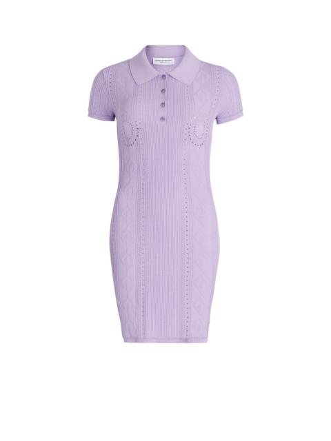 Pointelle Knitted Tennis Court Dress