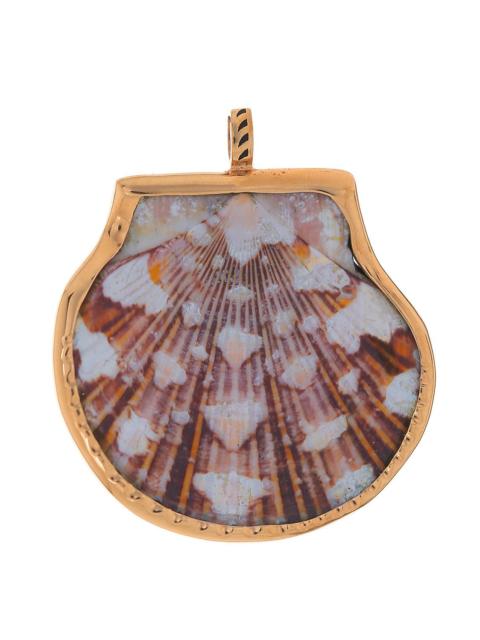 Grande Onyx Scallop Charm