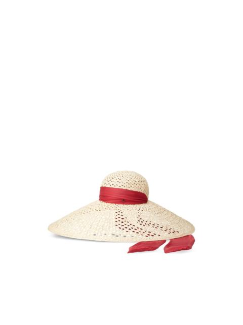 Blanche ribbon-detailed hat