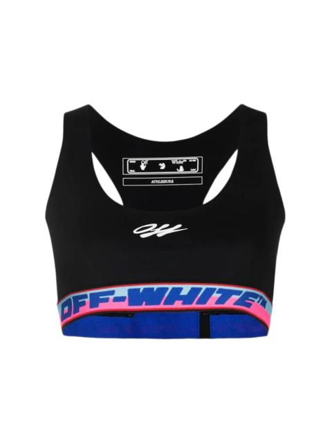 OFF-WHITE Athleisure Logo Bra Top Black/Blue/Pink