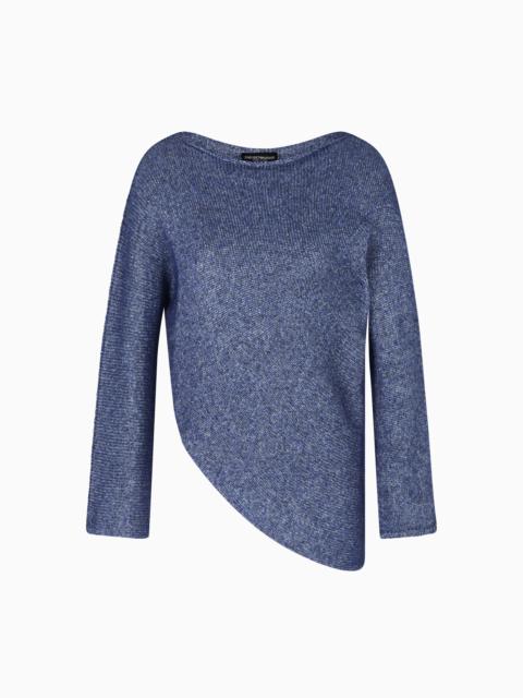 WINTER URBANISM CAPSULE COLLECTION ASYMMETRICAL JUMPER IN AN ALPACA BLEND