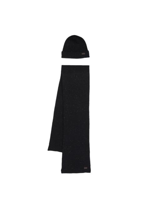 paint-splatter scarf