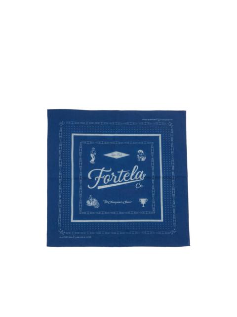 logo-print muslin bandana
