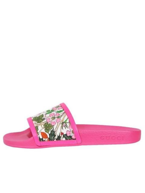 (WMNS) Gucci Pursuit Pool Slide 'Pink Floral' 551440-9ZI40-9095