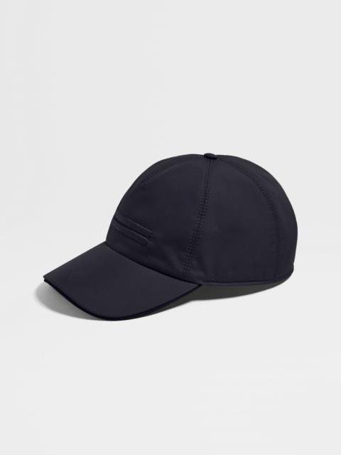 DARK BLUE TECHNICAL FABRIC BASEBALL CAP