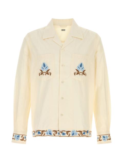 Cream cotton Nouveau Vine shirt