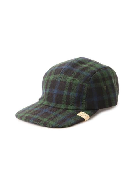 CAMP CAP BUFFALO CHECK GREEN