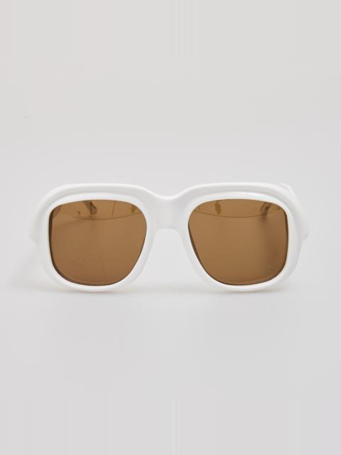 Oversize Sunglasses in Ecru