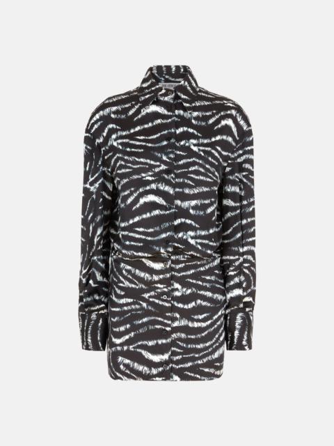 SILVYE'' BLACK AND WHITE MINI DRESS