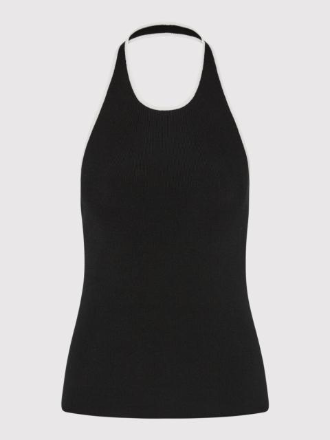 Fine Line Halter Top - Black