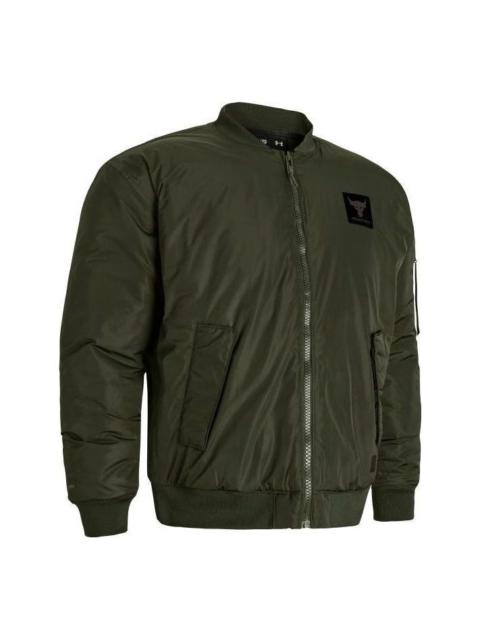 Under Armour Project Rock Bomber Jacket 'Green' 1382278-390