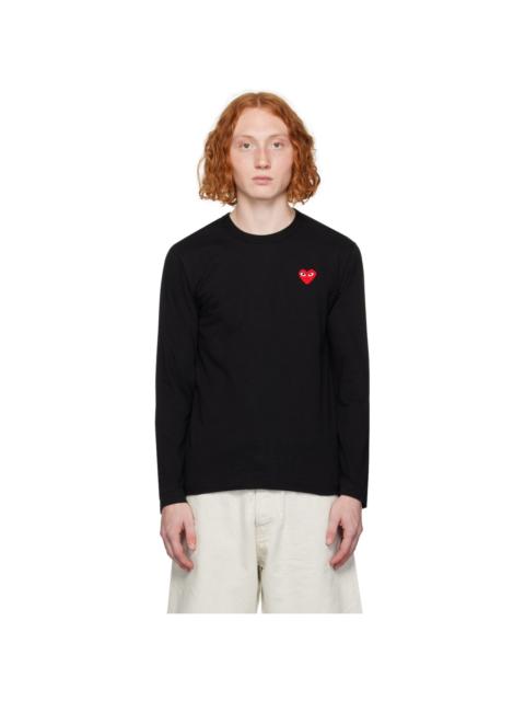 Black Heart Patch Long Sleeve T-Shirt