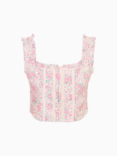 Re-Edition Georgie Floral Cotton Bustier