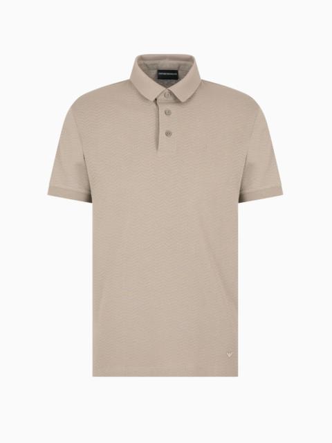 JACQUARD JERSEY POLO SHIRT