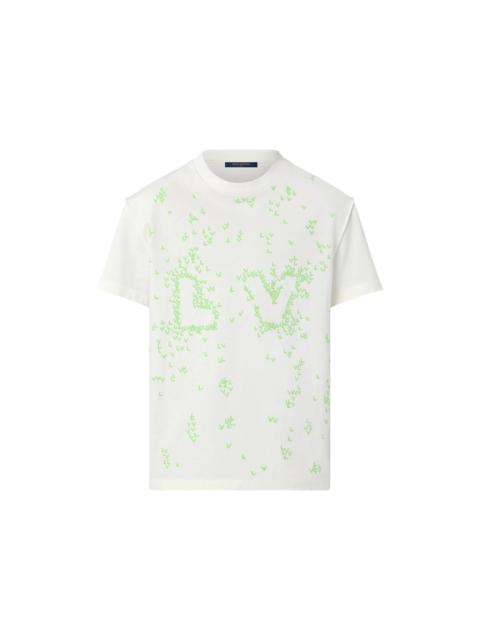 Louis Vuitton LV Spread Embroidery T-Shirt Milk White/Green