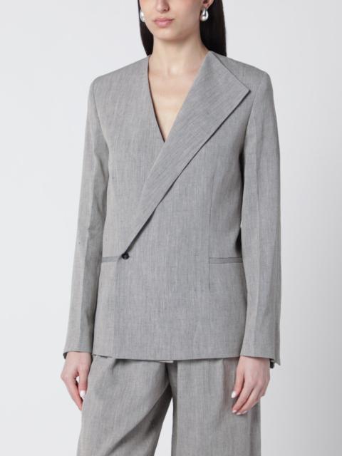 Suna tailored jacket with an asymmetric opening and lapel