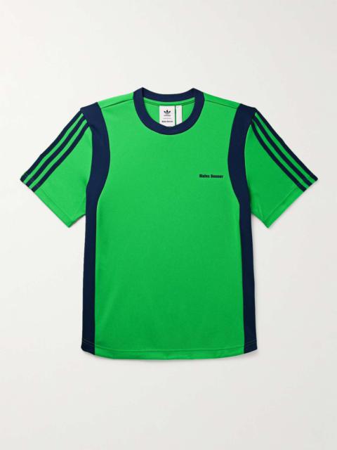 + Wales Bonner Webbing-Trimmed Striped Stretch Recycled-Jersey T-Shirt