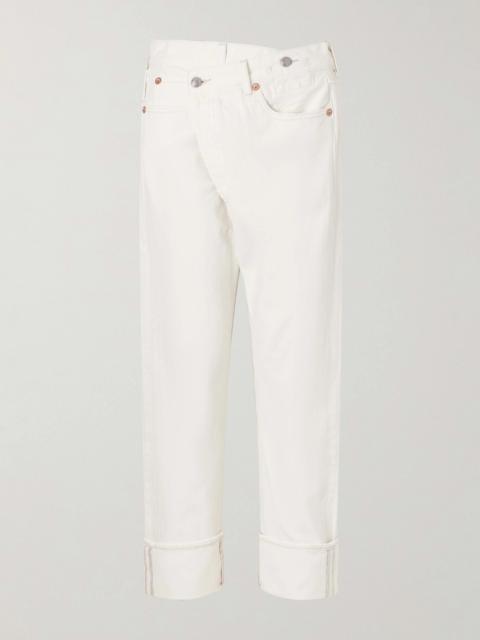 Cuffed Crossover Jeans