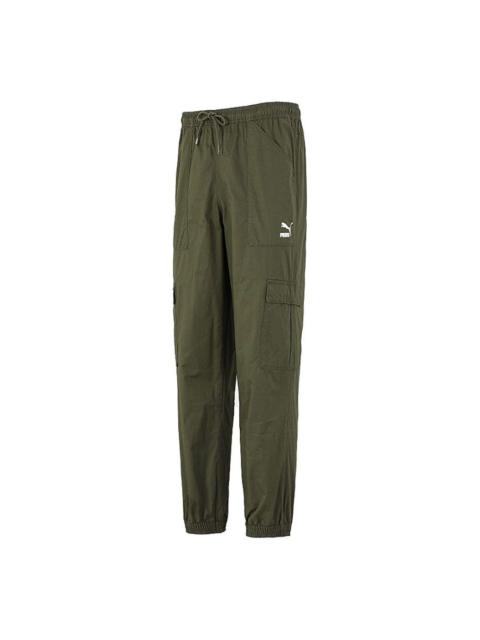 PUMA Classics Cuff Trousers 'Olivegreen' 533101-44