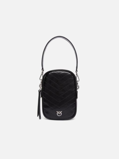 SMALL CHEVRON LEATHER HANDBAG