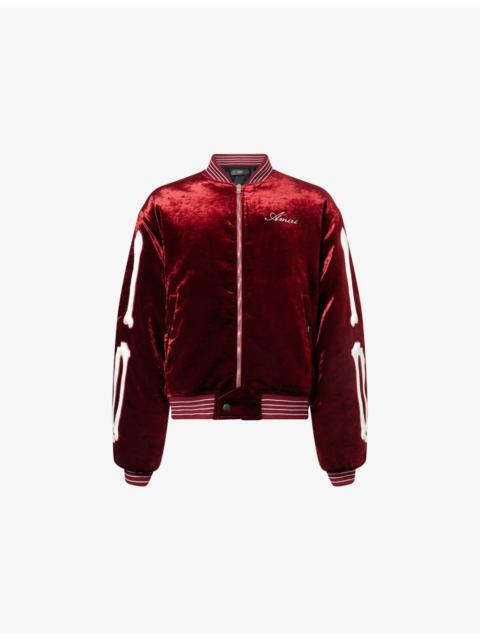 Bones Velvet Bomber Jacket