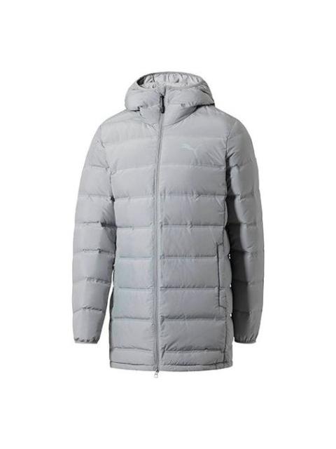 PUMA Active Medium Long Down Jacket 'Grey White' 592362-44